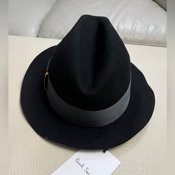 NWT - Paul Smith Men's 100% Wool Felt Trilby Hat - Hand Made in England - Size S - Picture 4 of 9